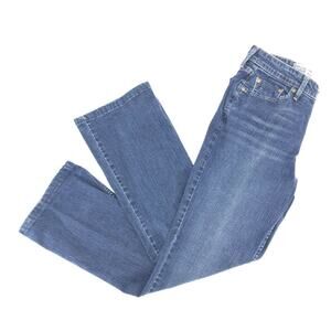 Levi's Women's At Waist Bootcut Jeans Sz Misses 10 Mid Rise Stretch Medium Wash